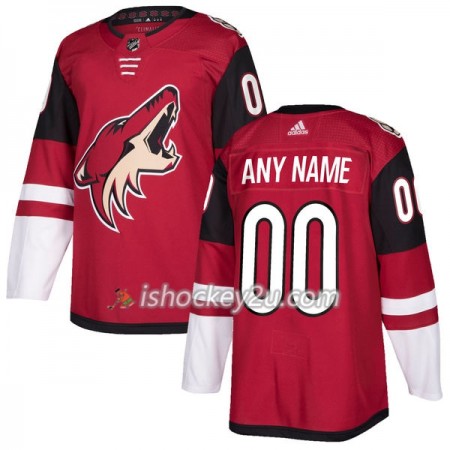 Mænd NHL Arizona Coyotes Trøje Tilpasset Adidas 2017-2018 Maroon Authentic